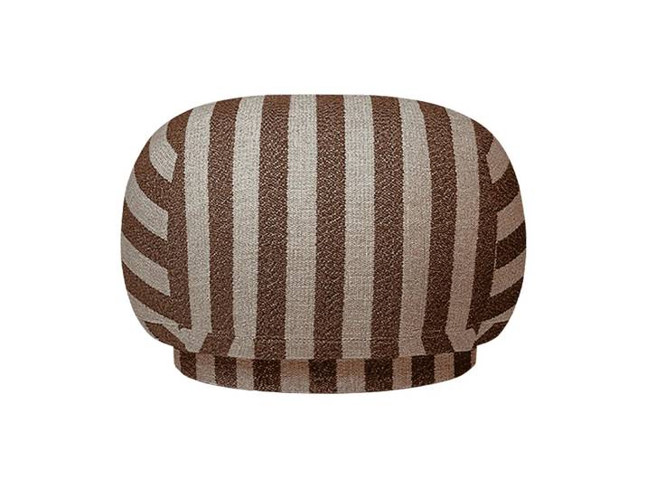 Ferm Living Siège pouf Rico Louisiana, Sand-chocolate
