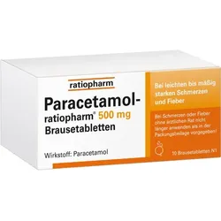 PARACETAMOL-ratiopharm 500 mg Brausetabletten 10 St