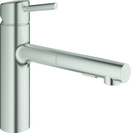 Grohe Concetto robinet de cuisine 30273DC1 supersteel, bec moyen-haut