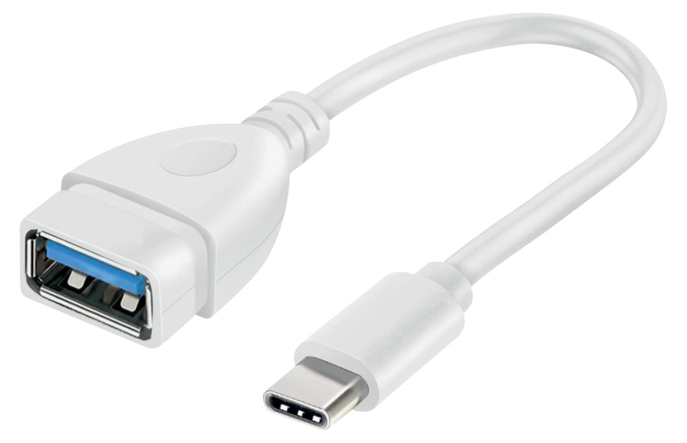 Vivanco Adapter Type-C mannelijk naar USB vrouwelijk