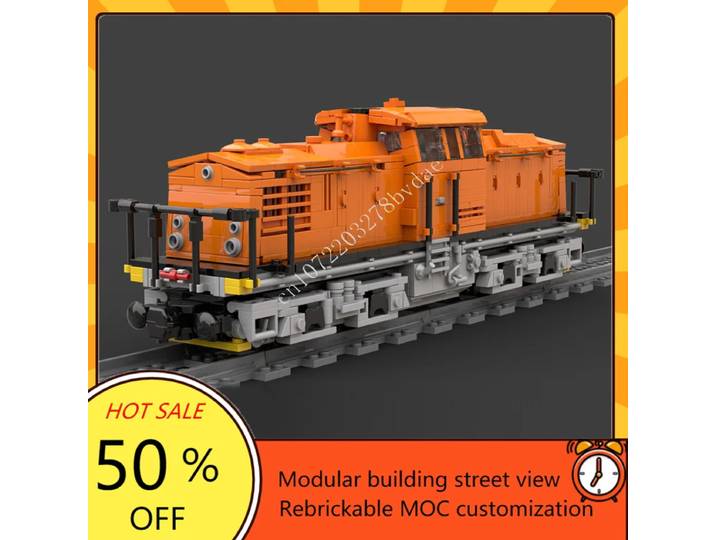 Ensemble de Train MOC Deutsche Reichbahn, 1336 pièces, modèle de locomotive Express, Puzzle personnalisé, Architecture, bricolage, jouets éducatifs à assembler, cadeaux