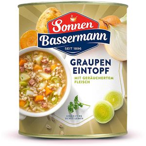 Sonnen-Bassermann Fertiggericht Graupen-Eintopf, mit geräuchertem Fleisch, 800 g