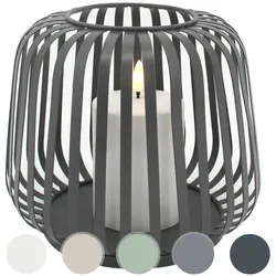 Candela Lights »Cottage Metal« Solar-Laterne mit Stumpenkerze 40x40x35 cm / weiß