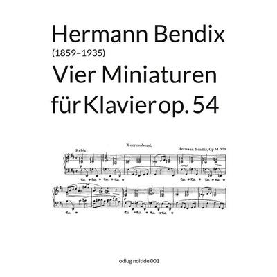 Vier Miniaturen op. 54 -