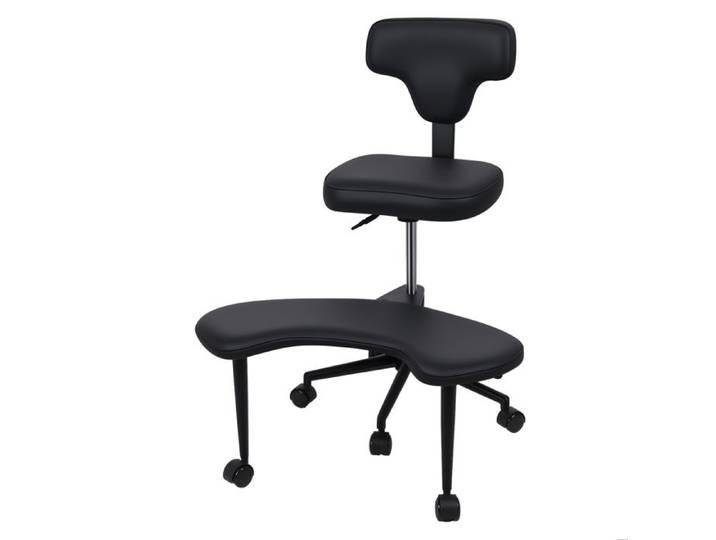 Chaise de bureau à roulette 360° FLASIDU Fauteuil Ergonomique Hauteur réglable Soutien lombaire Conception ergonomique Noir