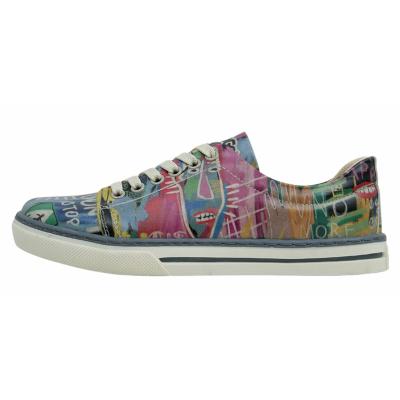 Sneaker DOGO "Classic Schnürsneaker No More Drama Damen Sneaker", Damen, Gr. 40, bunt (mehrfarbig), Schuhe Sneaker, Handgefertigt