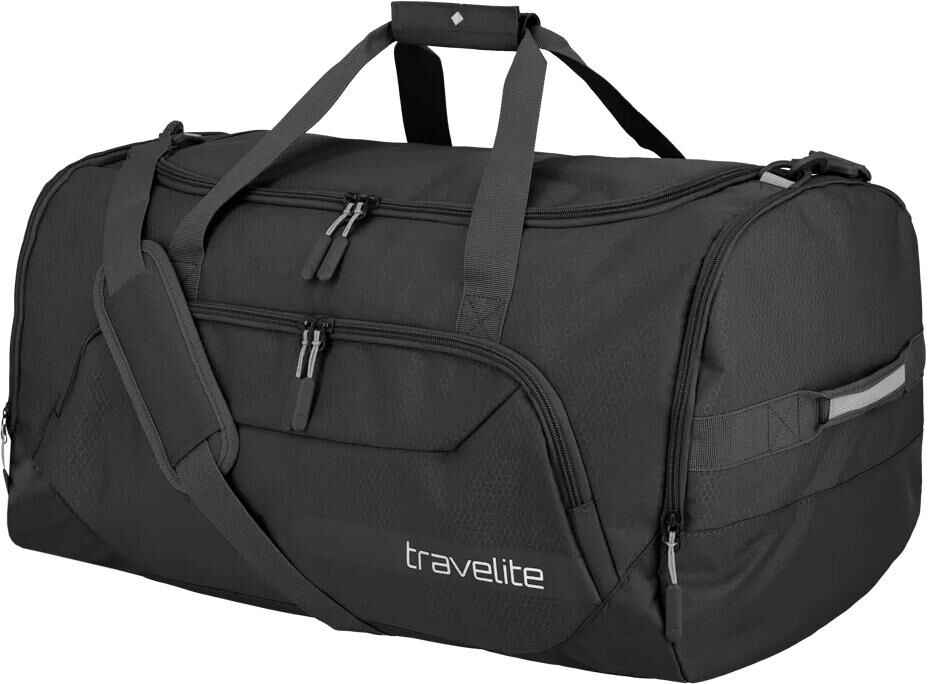 Reisetasche TRAVELITE "KICK OFF", Damen, Gr. B/H/T: 60cm x 34cm x 60cm, schwarz, Polyester, Taschen Reisetasche schwarz B/H/T: 60cm x 34cm x 60cm