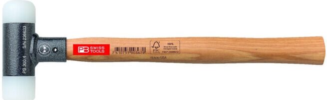 PB Swiss Tools Marteau de finition avec manche en bois anti-rebond 32mm (PB 300.3)