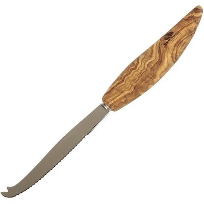 Käsemesser BERARD FRANCE 1892, beige (natur), Edelstahl, Kochmesser, Unikat, gezackte Klinge
