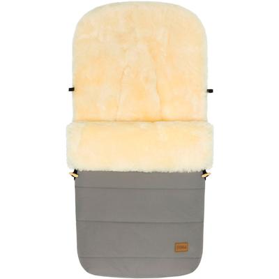 Fußsack FILLIKID "Bernina Lammfell, Winterfußsack", Kinder, beige (grau), Lammfell, Polyester, Fußsäcke Fußsack