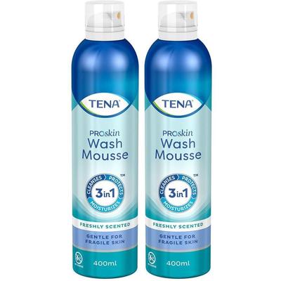Tena Wash Mousse 2x 2x400 ml Schaum