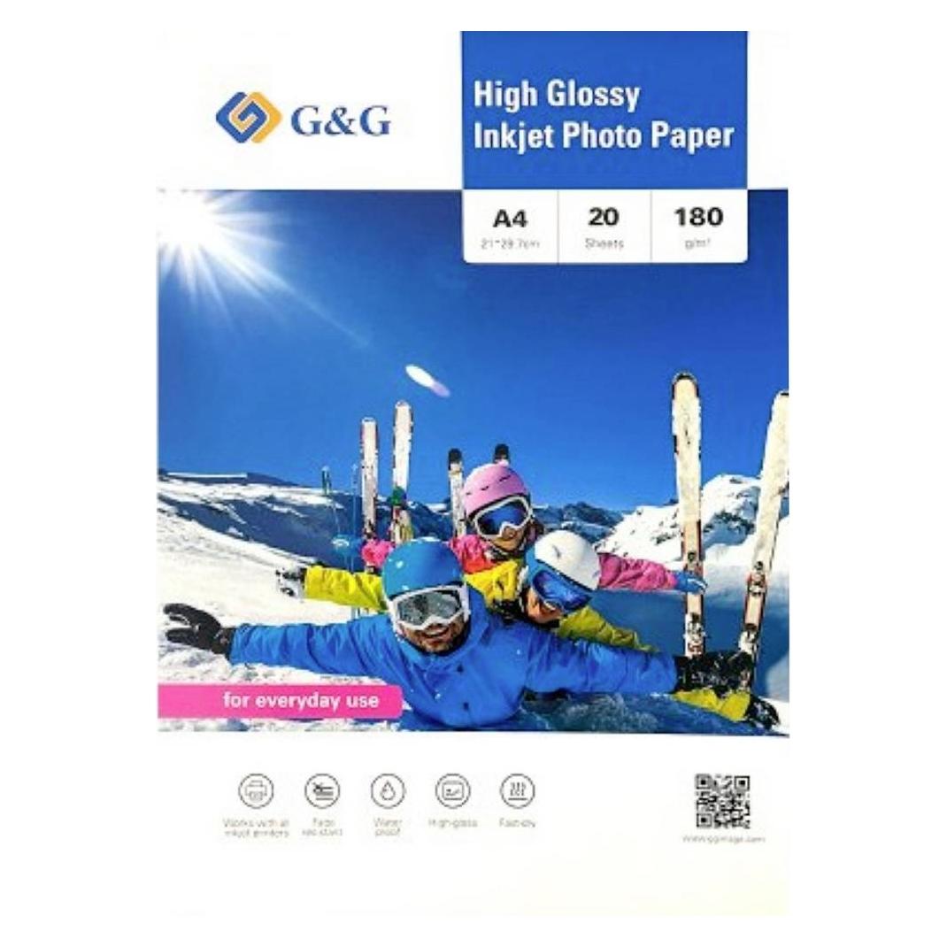 G&G Fotopapier 180g 20 Blatt A4 (180 g/m², A4, 20 Stk.) (20287)