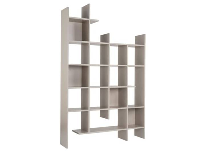 Calicosy Manco Regal mit 18 Böden – Höhe 188 cm – aus Spanplatten – praktisches Möbel – für Wohnzimmer – L 122 x B 25,5 x H 188 cm