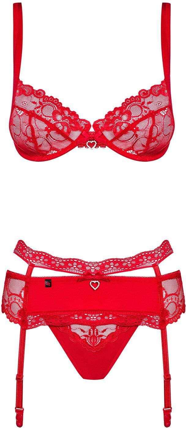Obsessive Ensemble Heartina Set Red Rouge