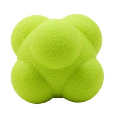 Speed Agility Reaction Ball, Hexagonal Fitness Ball, Reflex Skills Training, Unpredictable Ball, Outdoor Fun Toys yellow