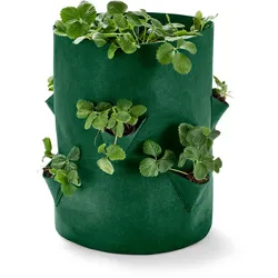 Tchibo - Erdbeeren-Pflanztasche - grün