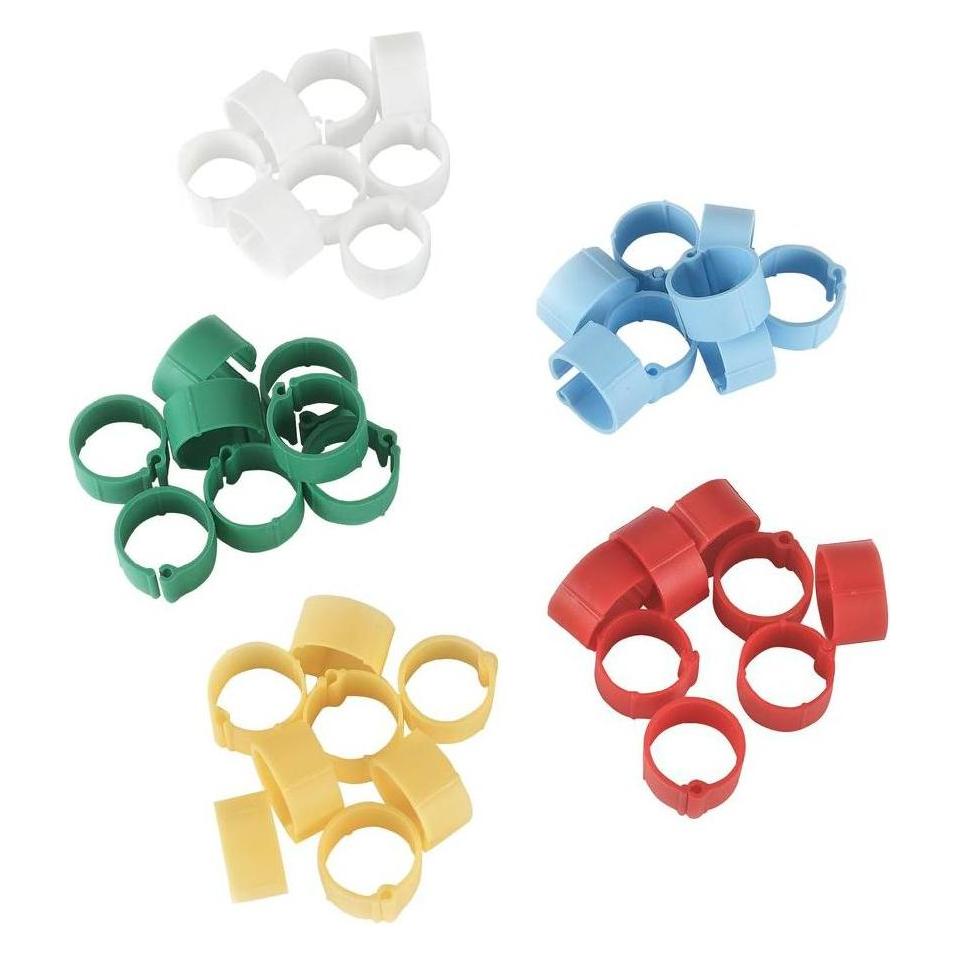 Kerbl Kunststoffclip 12 mm, farblich sortiert, 5 x 20 St im Blister (72351)