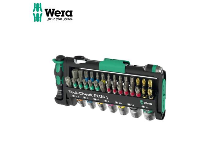 WERA 05049055001 Ensemble de douilles et clés standard de 39 pièces avec cliquet, compact