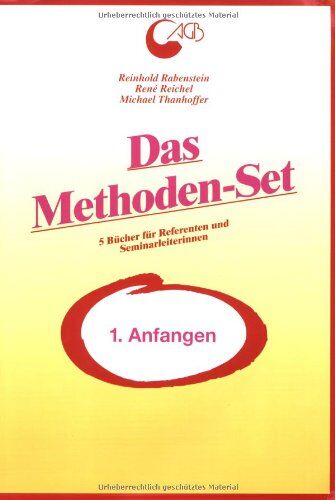 Reinhold Rabenstein - Das Methoden-Set: Anfangen / Themen bearbeiten / Gruppen erleben / Reflektieren / Konflikte. 5 Bücher für Referenten und Seminarleiterinnen - Preis vom 18.10.2026 15:28:09 h