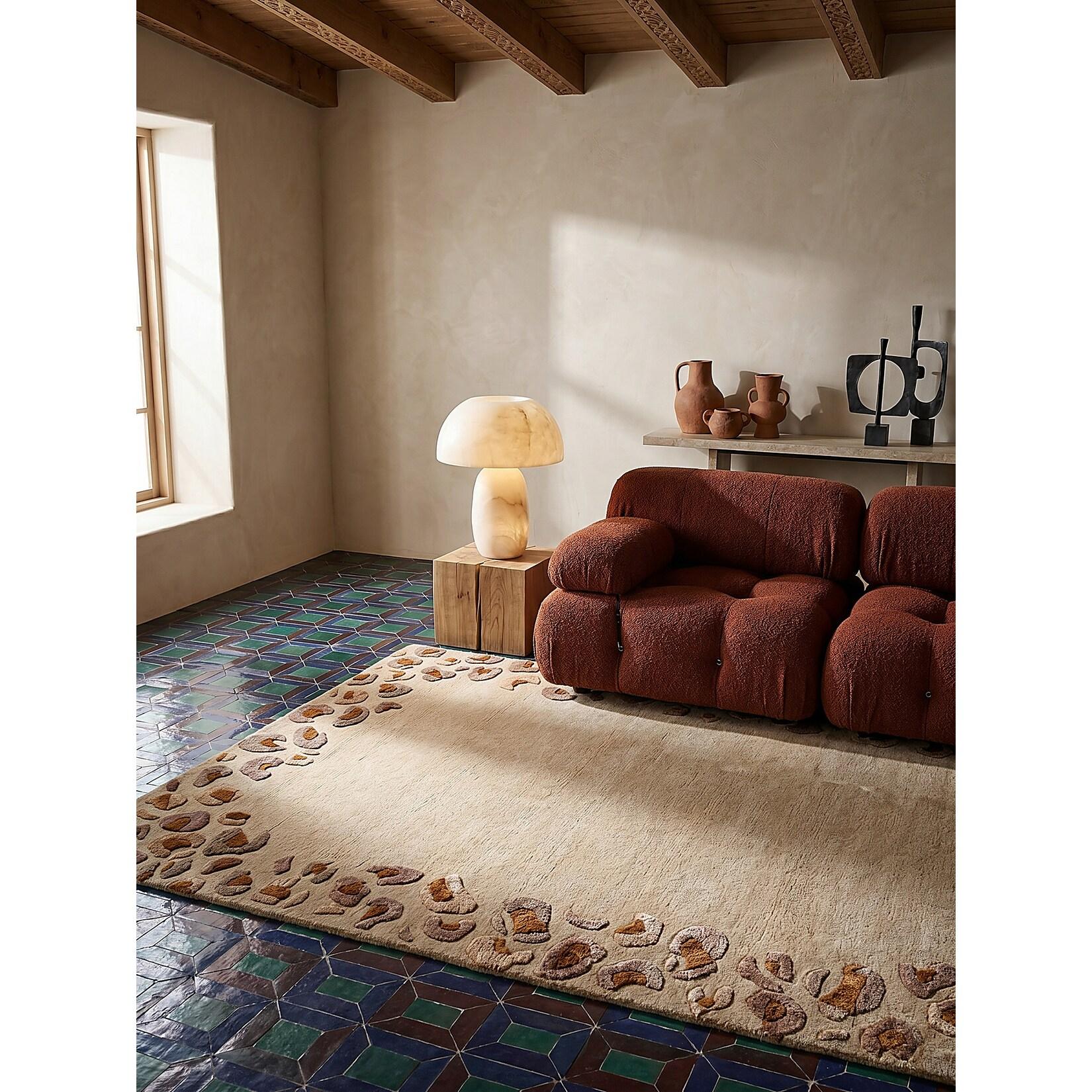 Teppich Wollmischung Natur 160 x 230 cm - SABLE Kadima Design