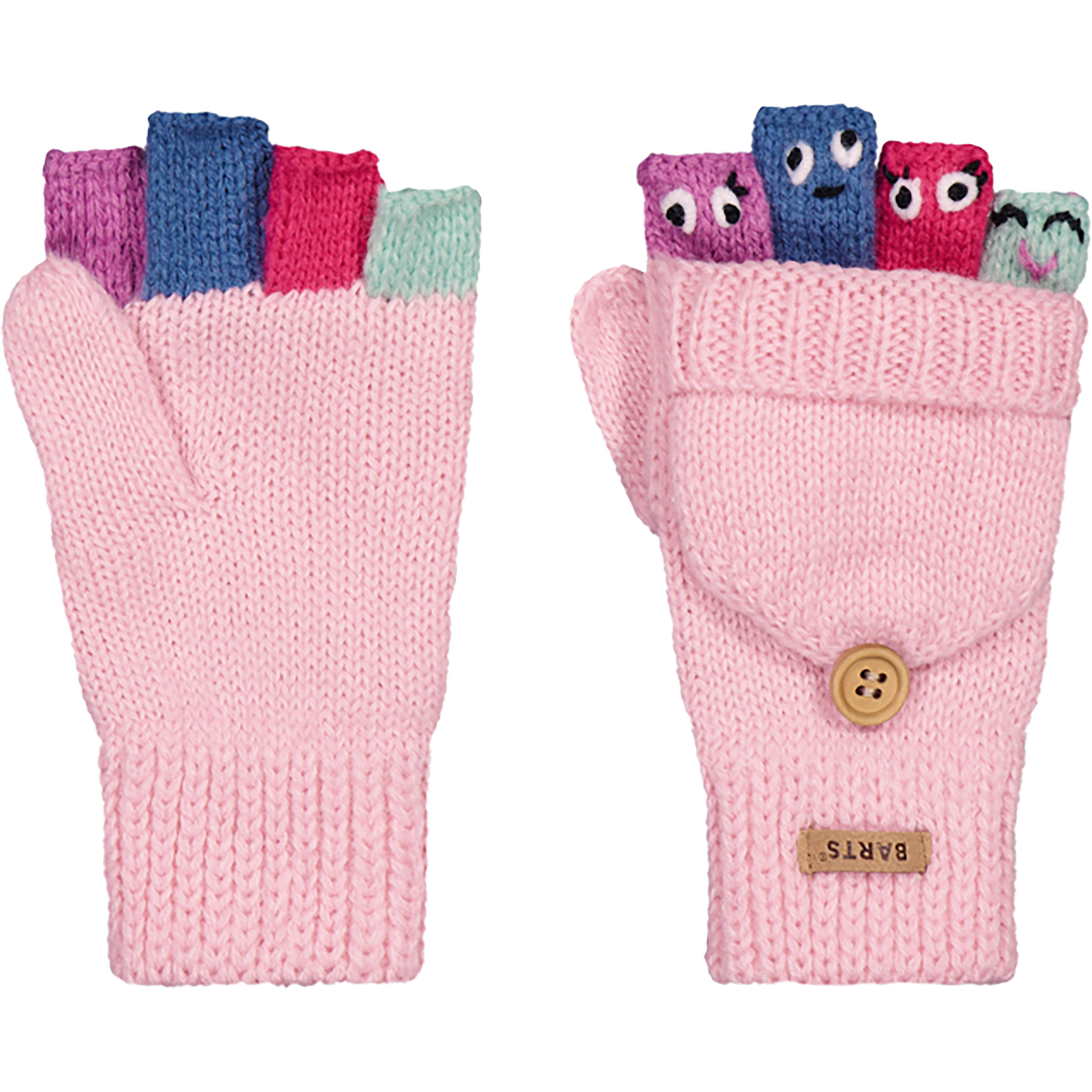 Barts Puppet Bum Kinder Fingerhandschuhe rosa Größe 3 Lifestyle Atmungsaktiv