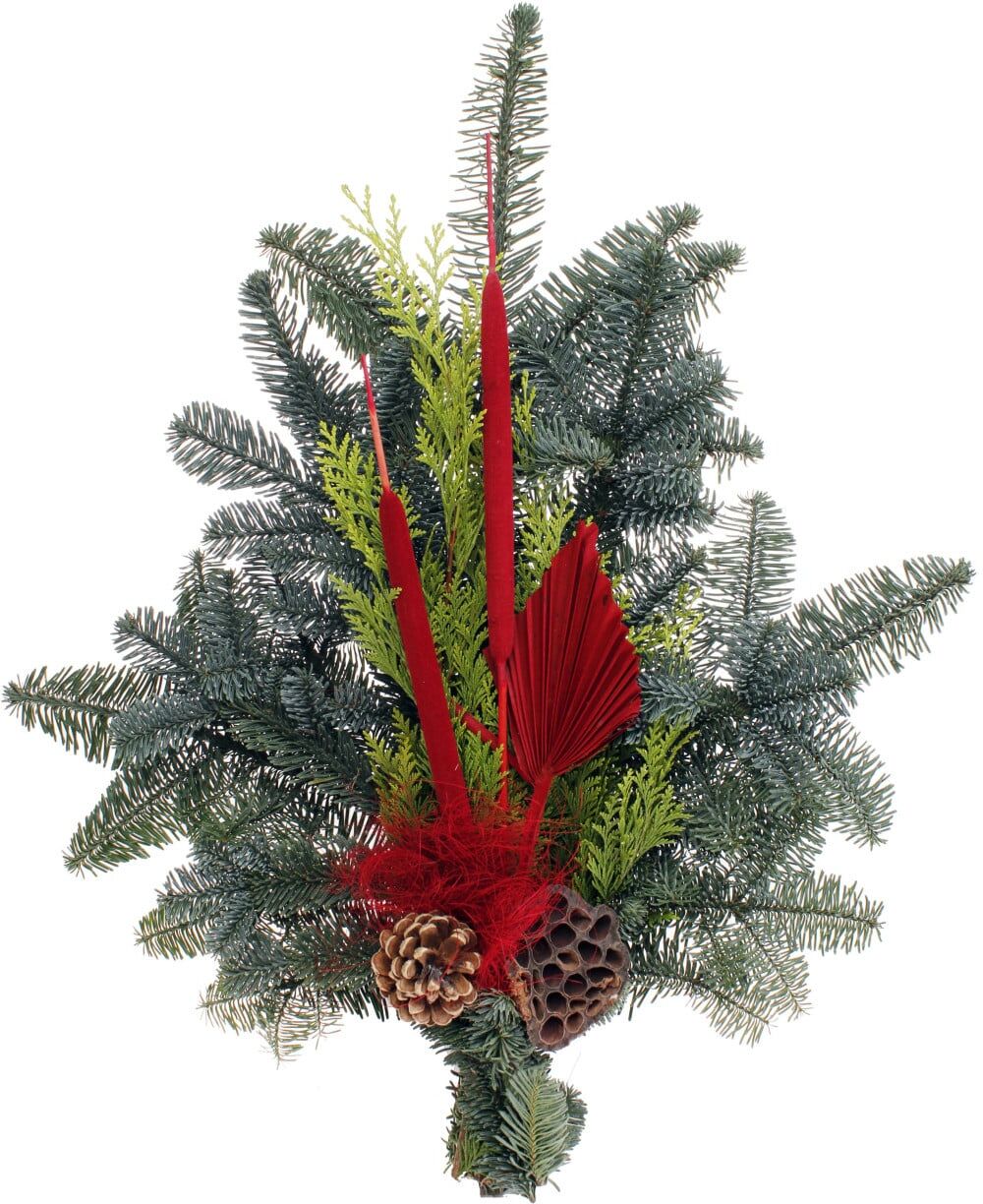 Pflanzen Nobilis Grabstrauß rot
