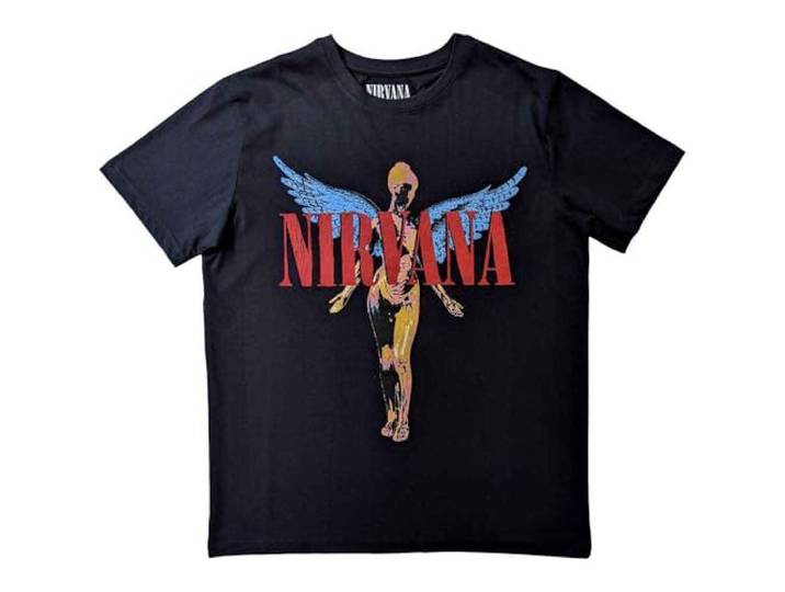 Nirvana Heren Angelic T-Shirt Zwart