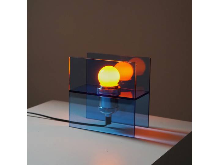 Acrylique veilleuse lever du soleil bleu océan atmosphère lumière lampe de bureau chambre étude décoration cadeau d'anniversaire LED lampe de Table