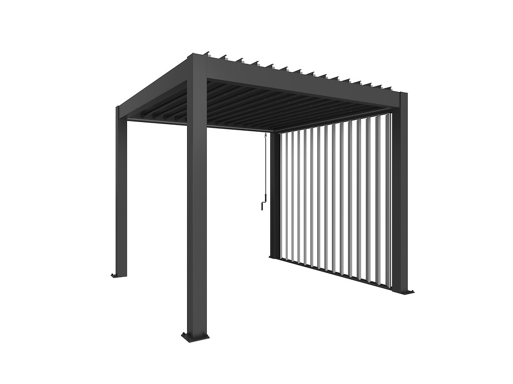 BIOHORTGARTE Pergola Gr. 3 x 3 dunkelgrau-metallic 16964490