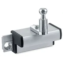 OL-Flügelbock, OL 90N, Euronut, Aluminium, silberfarbig eloxiert - gelb