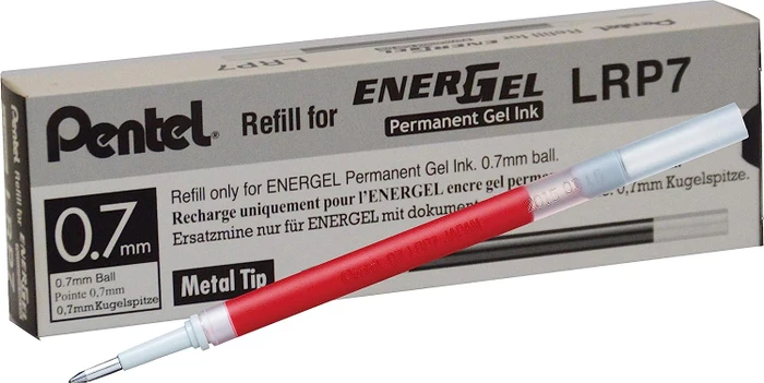 Pentel 12 LRP7 Gelschreiberminen rot