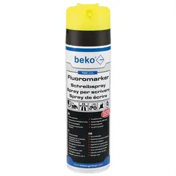 beko TecLine Fluoromarker Schreibspray, 500 ml, leuchtgelb