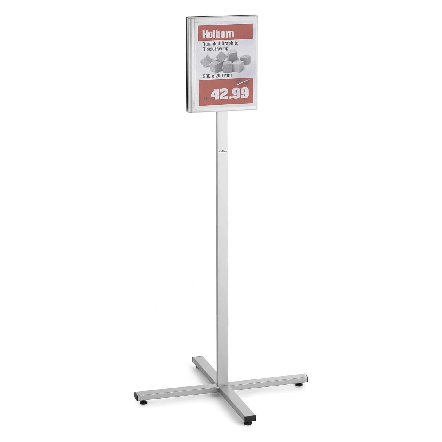 Durable INFO STAND OUTDOOR A4 Bodenaufsteller DIN A4 638 mm x 1348 mm x 638 mm 1 (A4) (502057)