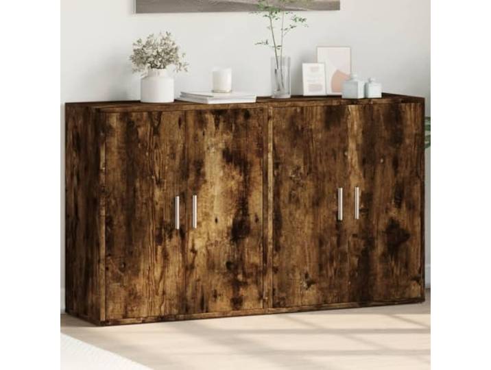 HEFZGDB Modernes Sideboard für Bücher und Zeitschriften mit großer Ablagefläche und feuchtigkeitsbeständiger Oberfläche, praktisches Sideboard mit Stauraum für Wohnzimmer, Robustes 2 STK.