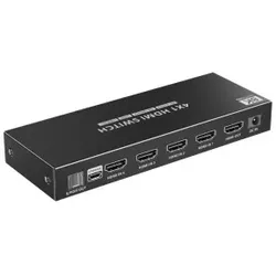 EFB IDATA-HDMI-2148KT Techly 4x1 HDMI 2.1 8K 3D Switch mit optischen SPDIF IDATAHDMI2148KT