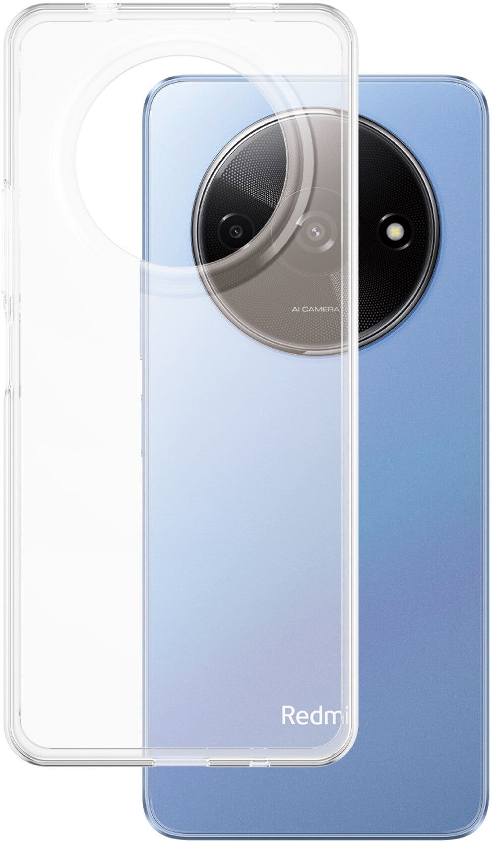 Xiaomi Redmi A3 - SAFE by PanzerGlass Fleksibel Plastik Cover - Gennemsigtig