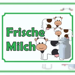 HB-Druck Verkaufsschild Schild Frische Milch A0 (841x1189mm)