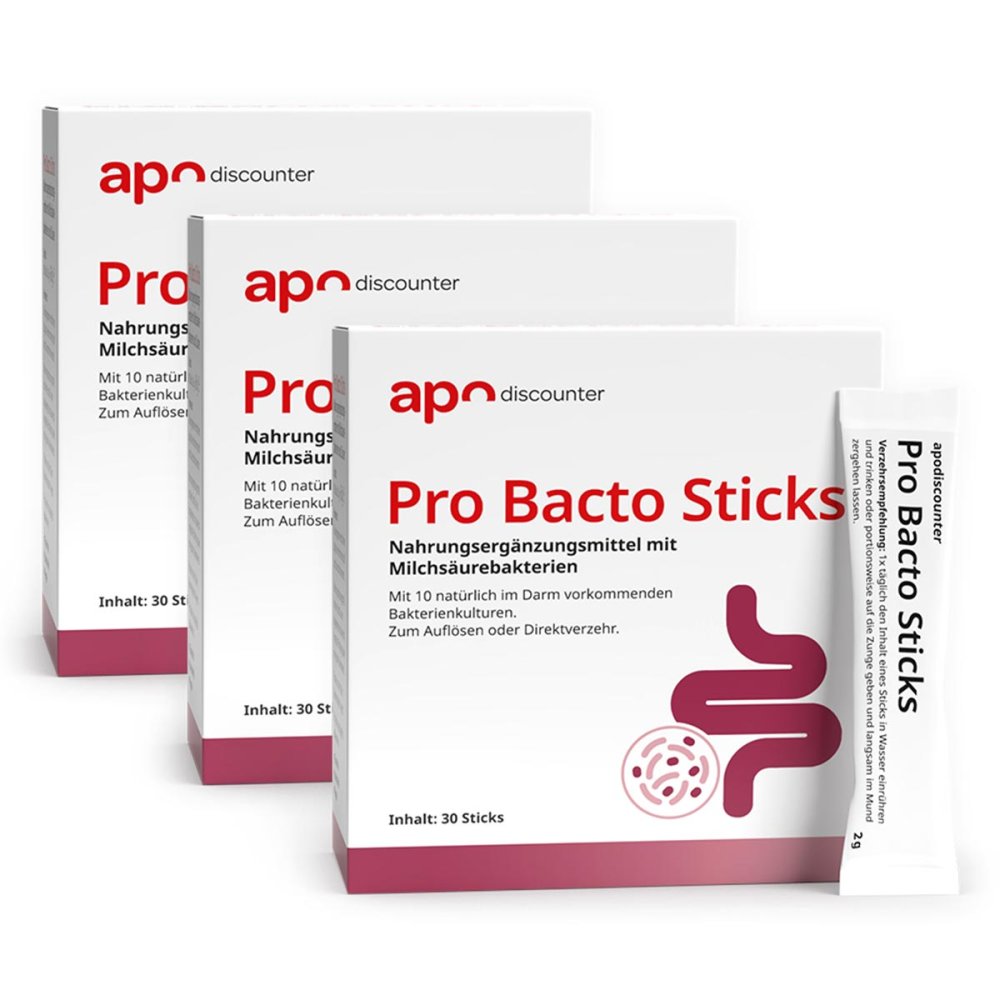 apo.com Group GmbH Pro Bacto Probiotika Sticks mit Milchsäurebakterien 08106666