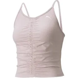 PUMA Damen Top STUDIO FOUNDATION RUCHED T, Größe L in Rot Rot