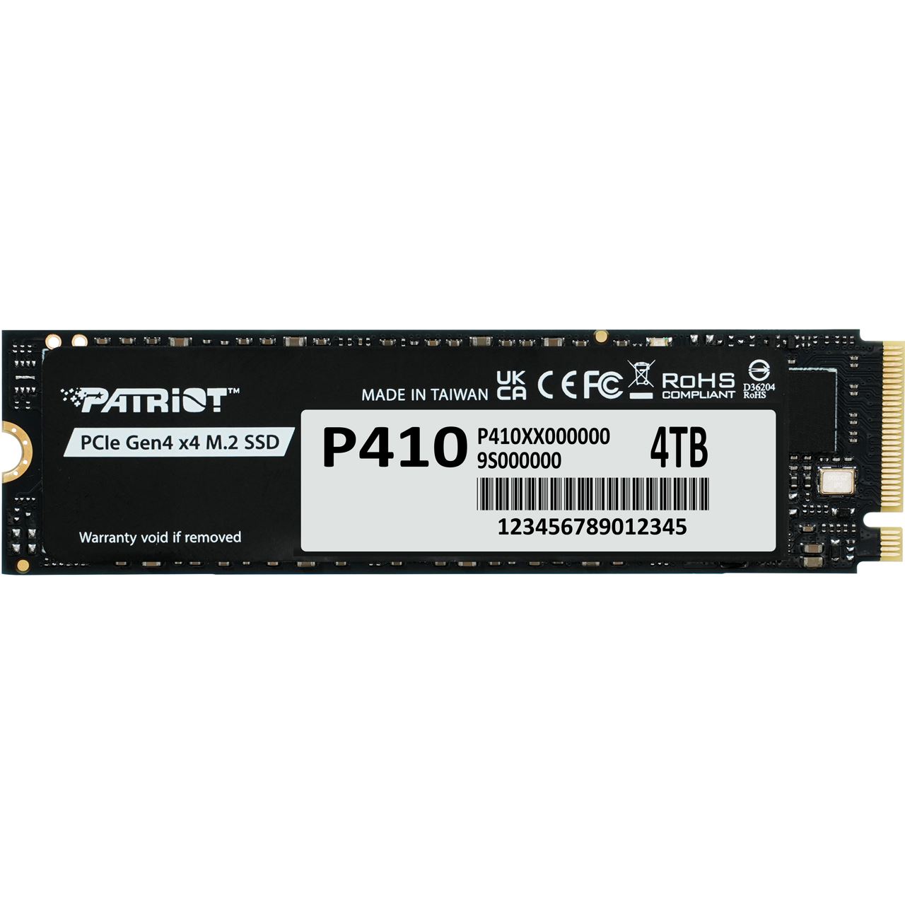 4TB Patriot SSD M.2 P410 PCIe 4.0 5000/4500