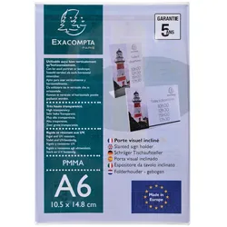 Exacompta Tischaufsteller A6 Hoch/-Querformat