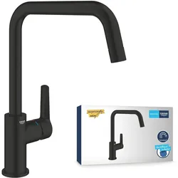Grohe, Küchenarmatur, Start QuickFix Küchenarmatur, hoher Auslauf, schwenkbar, mattschwarz