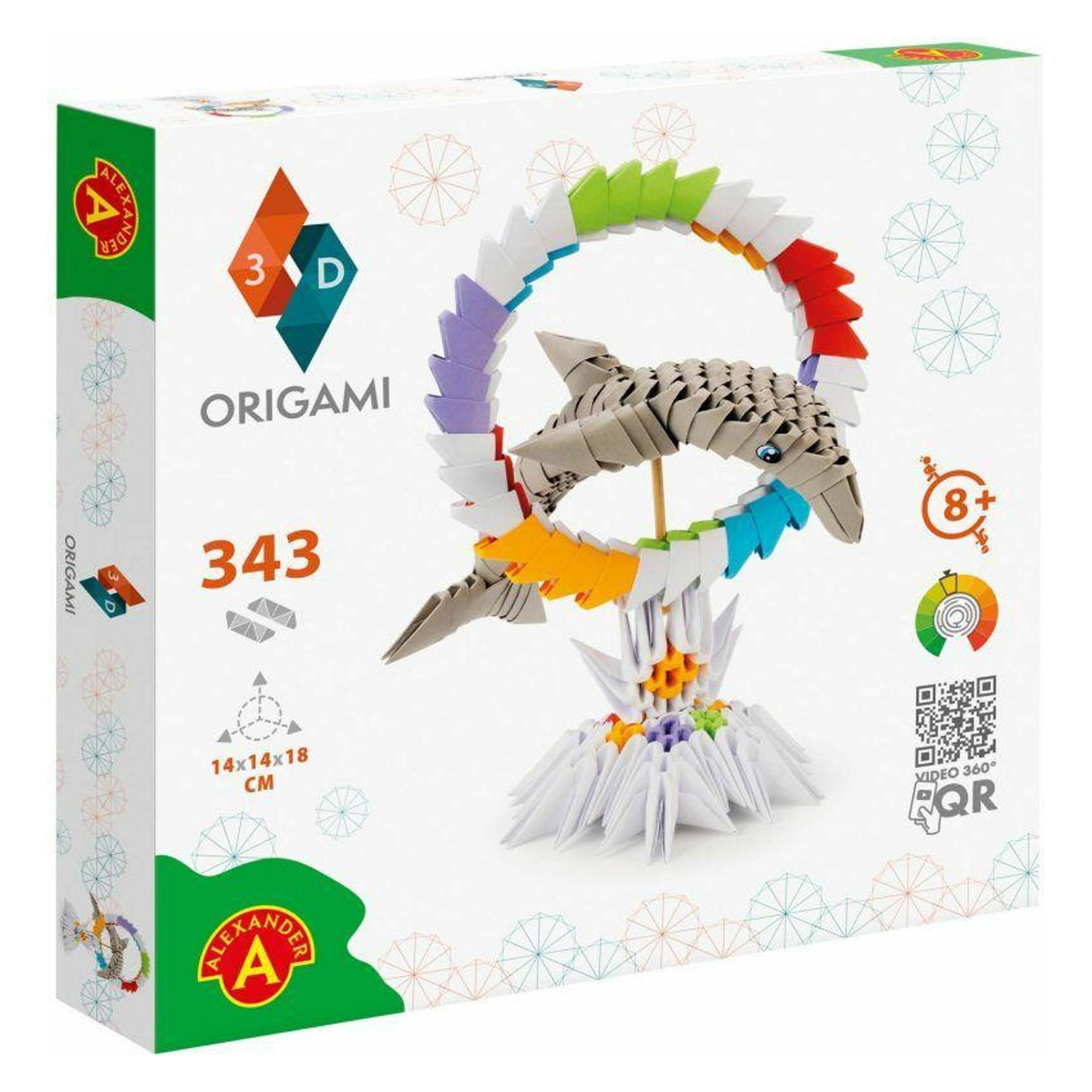 Selecta Spielzeug ORIGAMI 3D - Delphin, 343St. (451593)