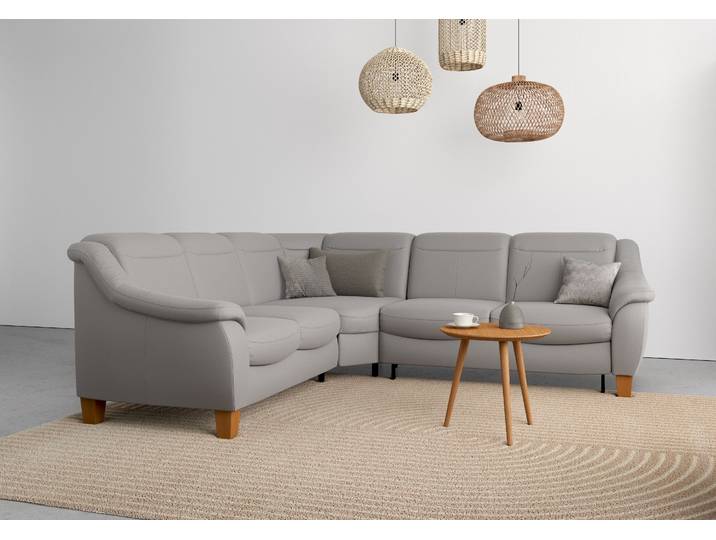 Ecksofa GOODPRODUCT Caldera L-Form , grau, B:270cm T:250cm, 100% Polyester, Sofas, Ecksofa, Federkern, optional Kopfteilverstellung, Schlaffunktion & Bettkasten