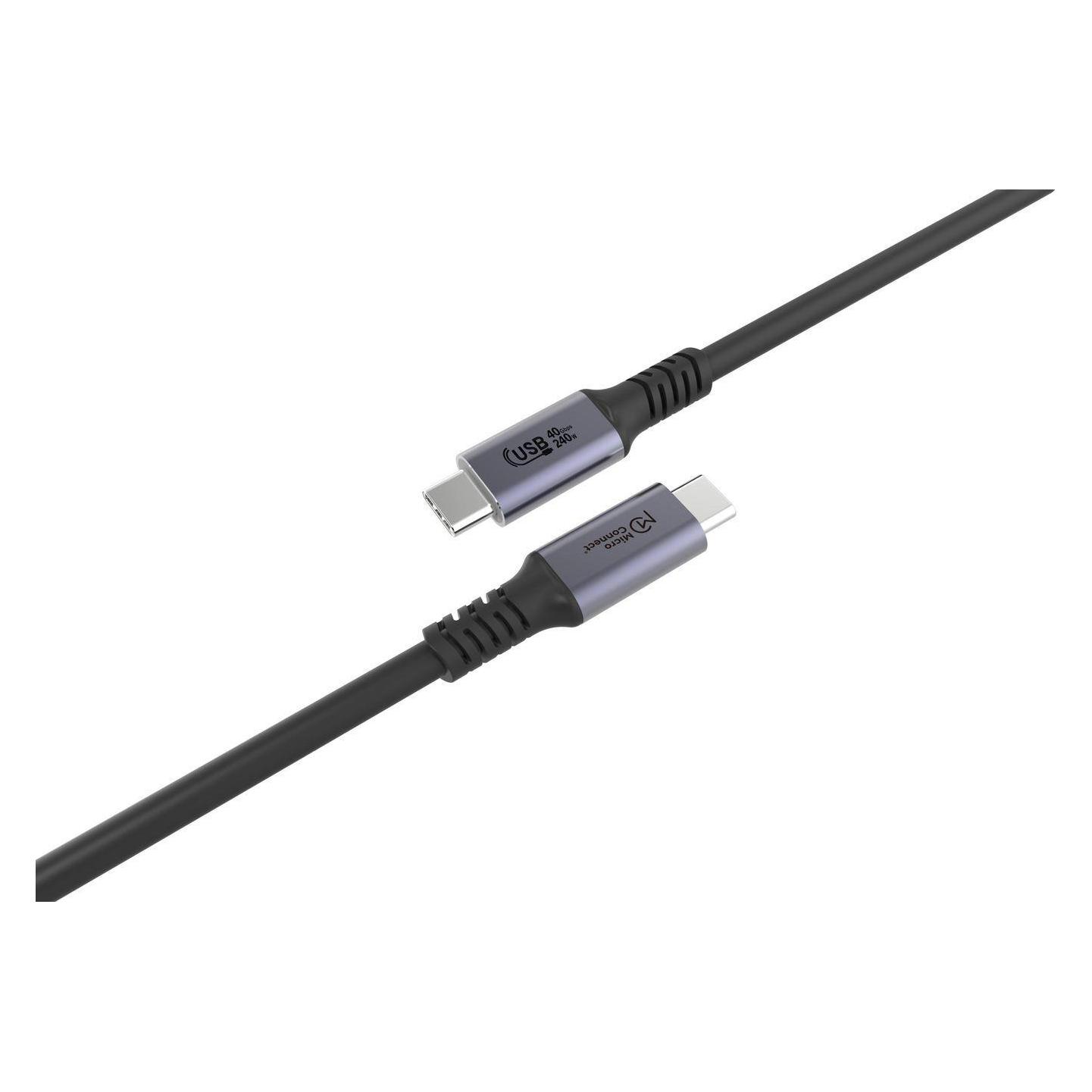 MicroConnect Premium USB4 USB-C cable 2m (2 m, USB 4, 240 W) (USB4CC2-240W)