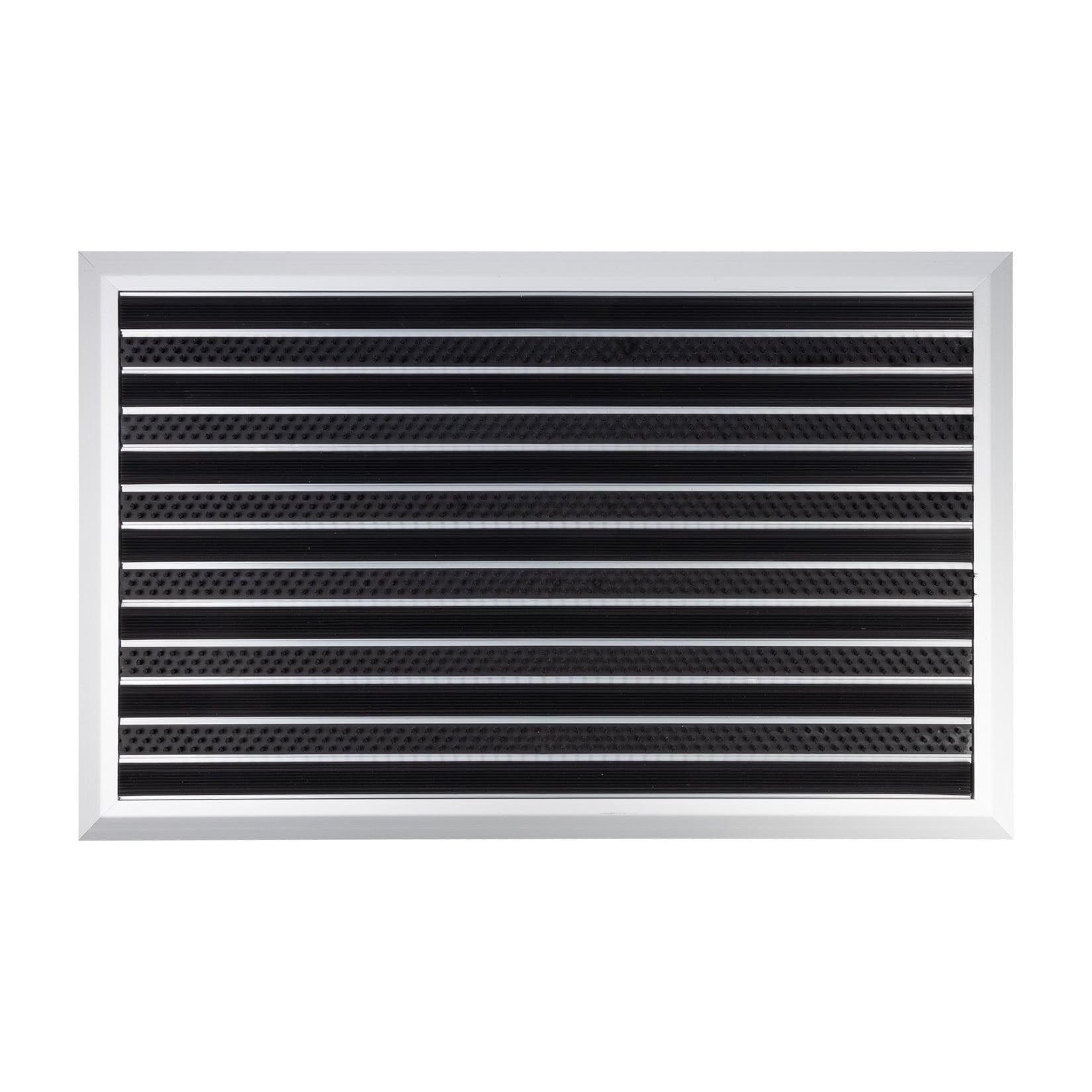 Karat Alu-Fußmatte Spectral PVC Bürsten
