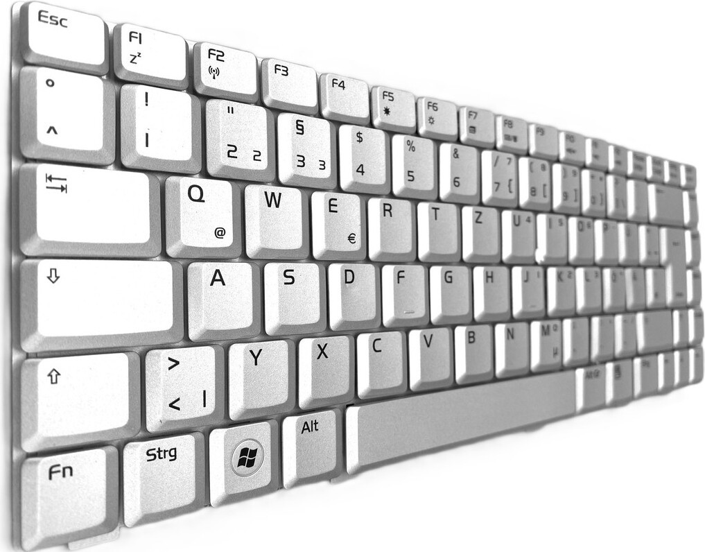T-ProTek Toetsenbord voor ASUS W3H - Zilverkleurig