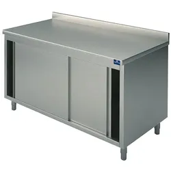 Virtus Neutraler Arbeitsschrank mit Schiebetüren und Aufkantung, 1800x700 mm (STNA70180)