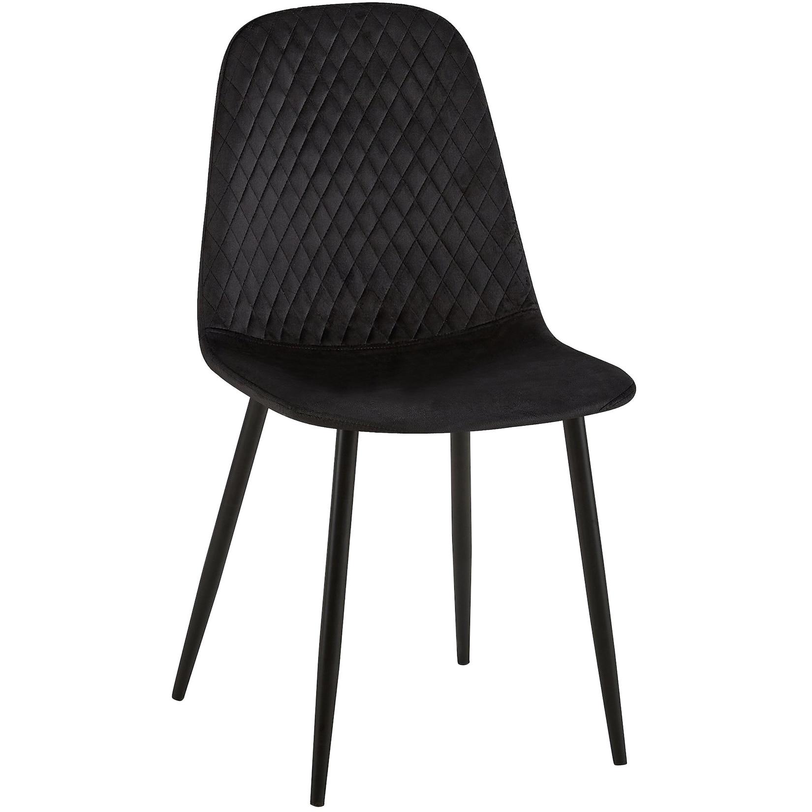 CLP Stuhl Giverny Samt Farbe: schwarz, Material: Samt