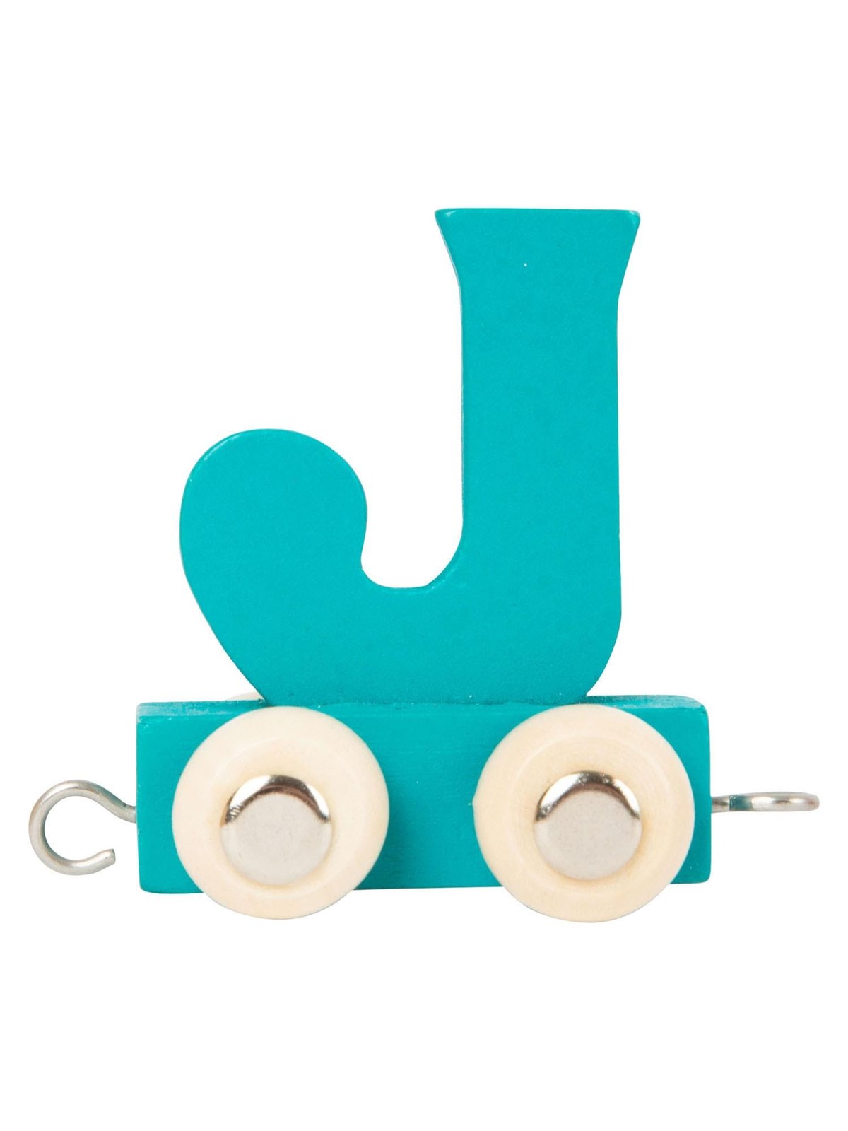 Small Foot - Wooden Letter Train Blue - J - 12 pieces
